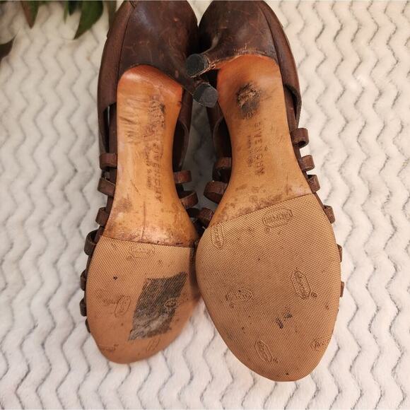 GIVENCHY BROWN LATTICE HEELS SIZE 40(9) - Picture 2 of 9